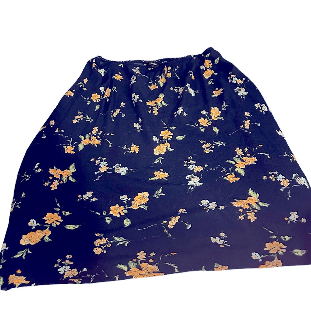 Style & Co floral skirt. Elastic waist. Midi length. Size 12P. - Picture 1 of 3